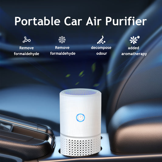 NUVANTOR Nuvantor Portable Car Air Purifier with Essential Oil Diffuser