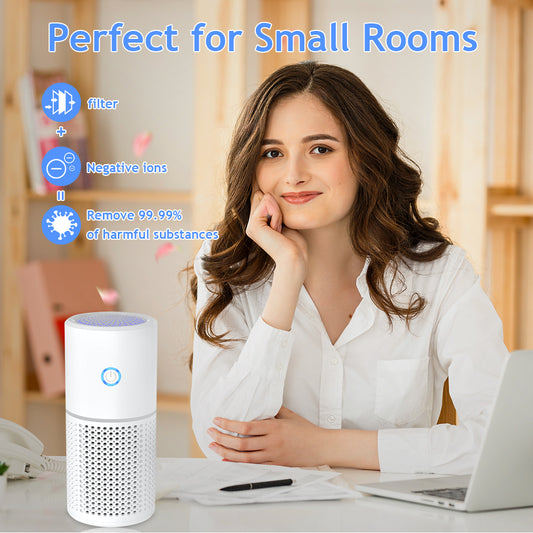 NUVANTOR Nuvantor Portable Car Air Purifier with Essential Oil Diffuser