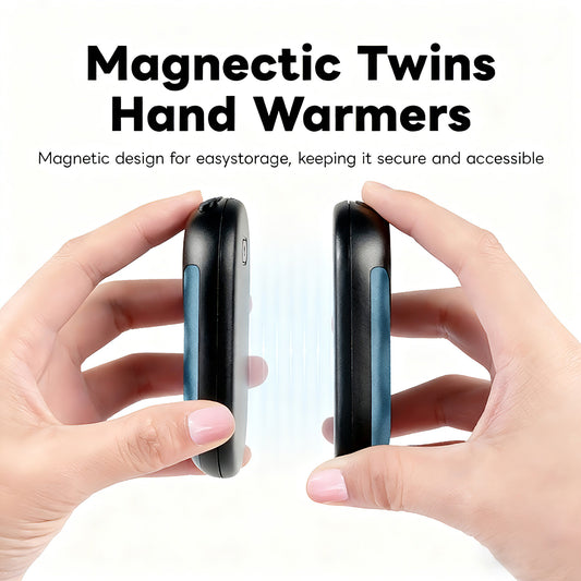 PlayHot Magnetic Rechargeable Hand Warmer – Dual-Sided Heat, Portable Pocket Heater & Power Bank | Perfect Gift for Winter