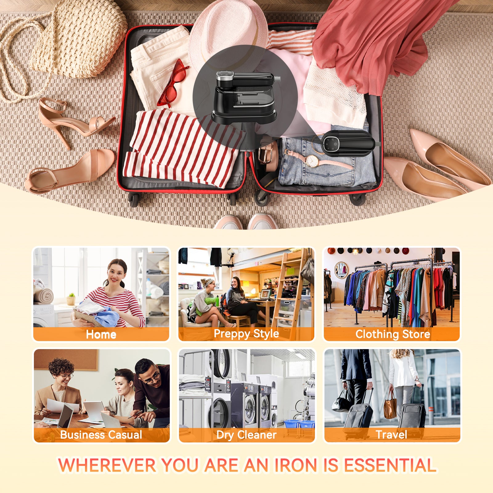 PLAYHOT PLAYHOT Portable Handheld Garment Steamer