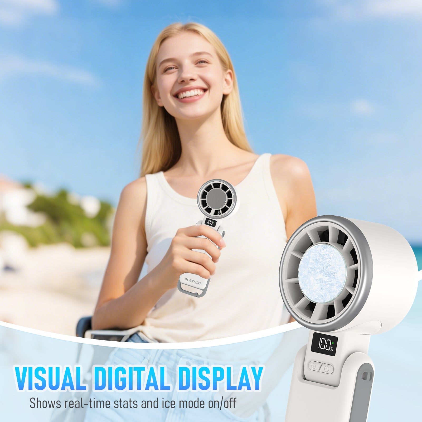 PLAYHOT PLAYHOT Portable Ice-Cooling Turbo Fan