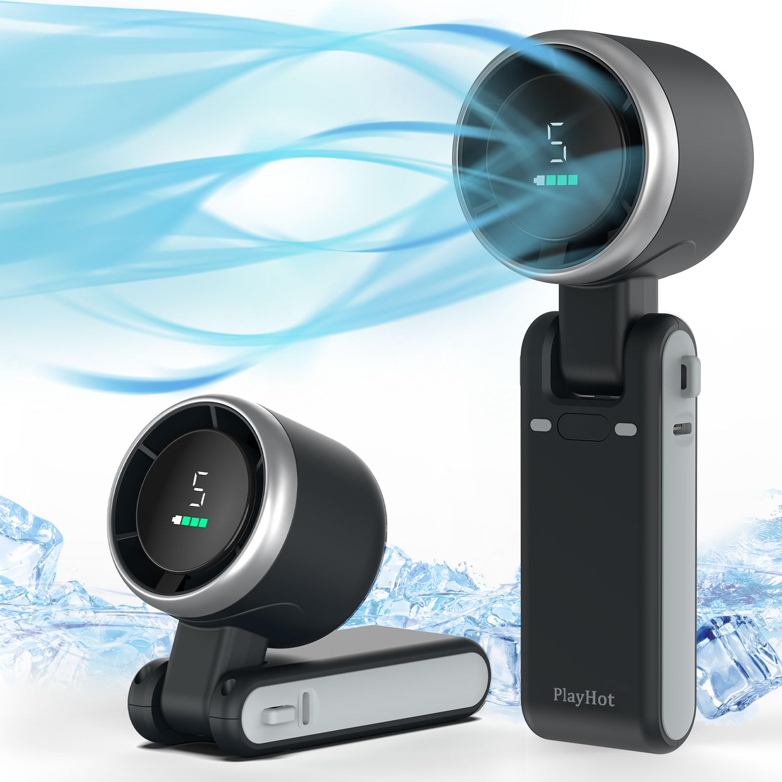 PLAYHOT PLAYHOT High Speed Handheld Fan Black Single