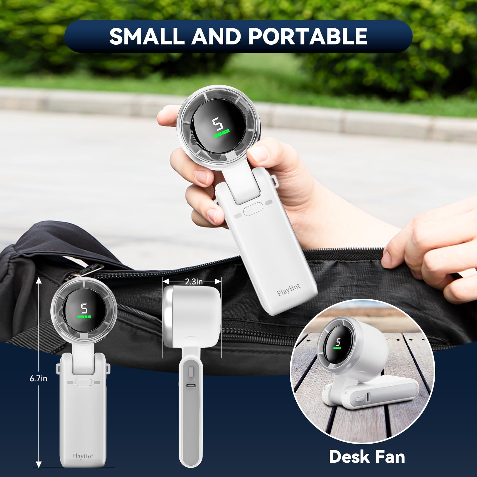 PLAYHOT PLAYHOT High Speed Handheld Fan